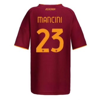 Billige Fotballdrakt AS Roma Gianluca Mancini #23 Replika Hjemmedrakt Dame 2025-26 Kortermet
